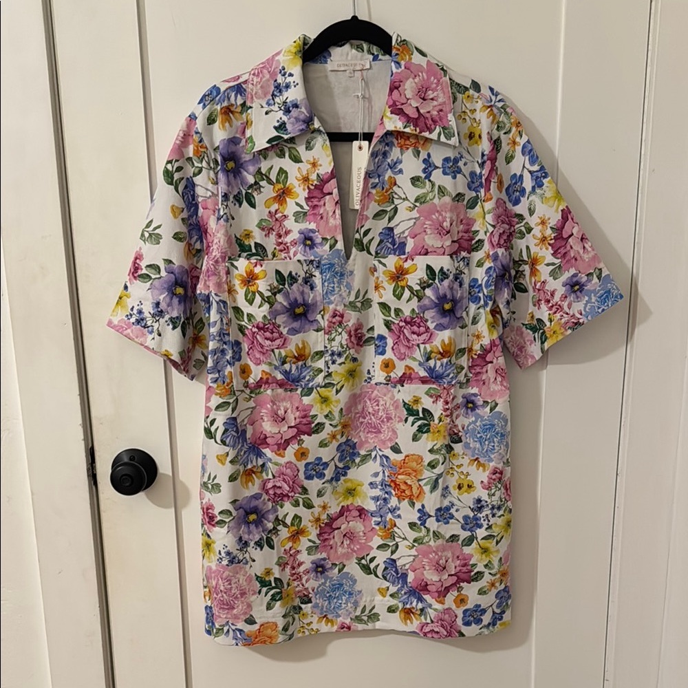 Olivaceous Floral Multicolor Dress